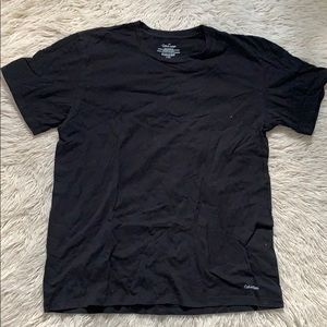 2 black Calvin Klein cotton tshirts